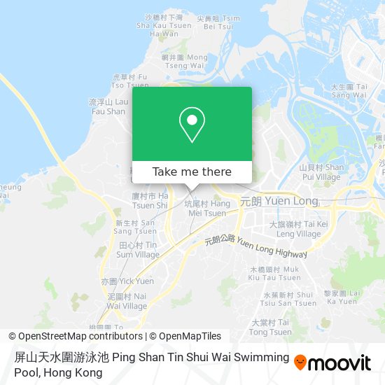 屏山天水圍游泳池 Ping Shan Tin Shui Wai Swimming Pool map