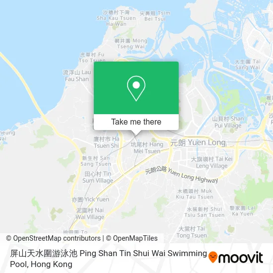 屏山天水圍游泳池 Ping Shan Tin Shui Wai Swimming Pool map