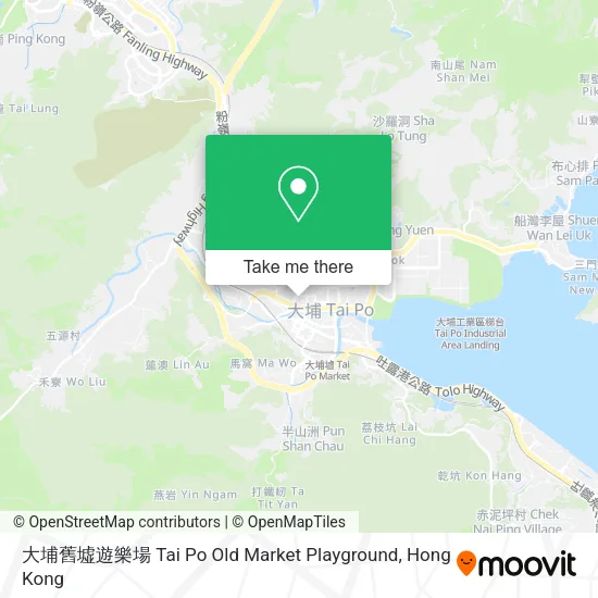 大埔舊墟遊樂場 Tai Po Old Market Playground地圖