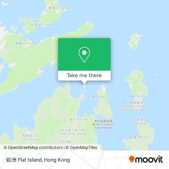 銀洲 Flat Island map