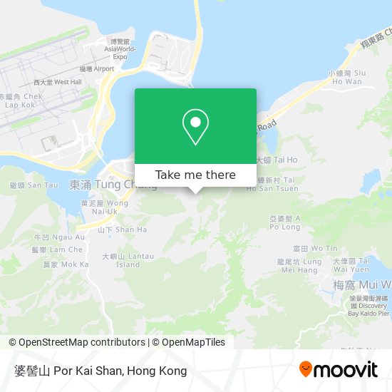 婆髻山 Por Kai Shan map