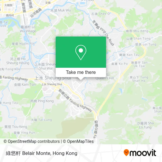 綠悠軒 Belair Monte map