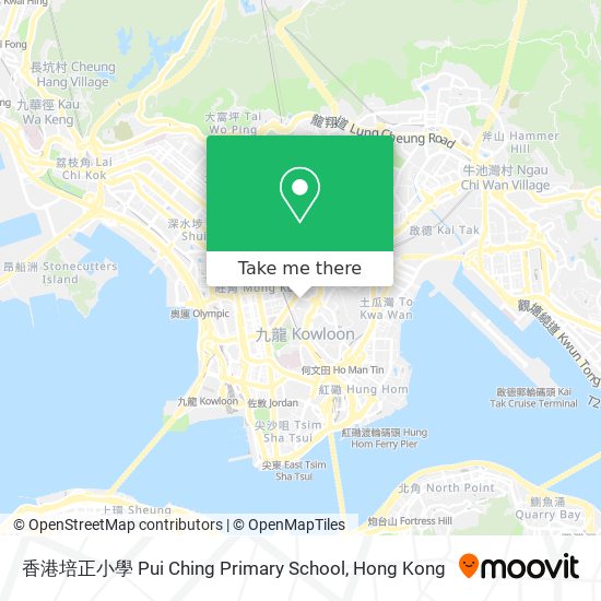香港培正小學 Pui Ching Primary School map