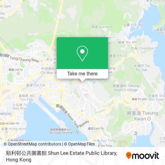 順利邨公共圖書館 Shun Lee Estate Public Library map