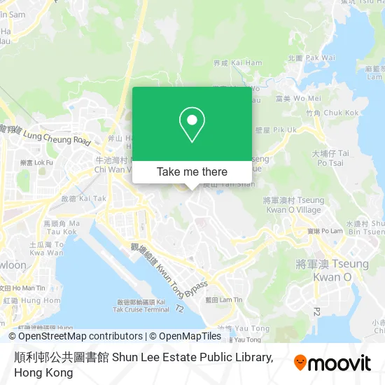 順利邨公共圖書館 Shun Lee Estate Public Library地圖