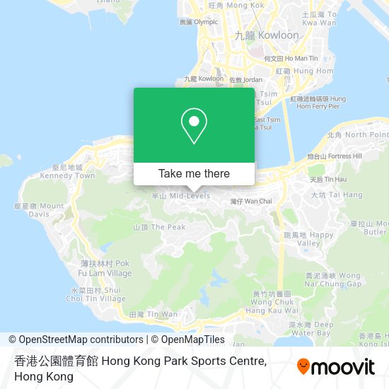 香港公園體育館 Hong Kong Park Sports Centre map