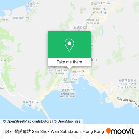 散石灣變電站 San Shek Wan Substation地圖