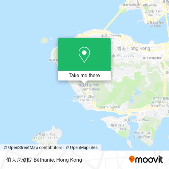 伯大尼修院 Béthanie地圖