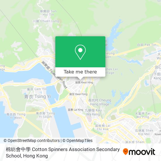 棉紡會中學 Cotton Spinners Association Secondary School map