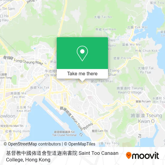 基督教中國佈道會聖道迦南書院 Saint Too Canaan College map