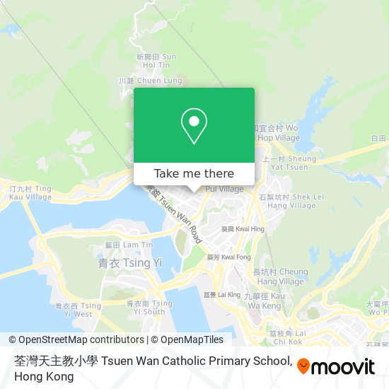 荃灣天主教小學 Tsuen Wan Catholic Primary School地圖