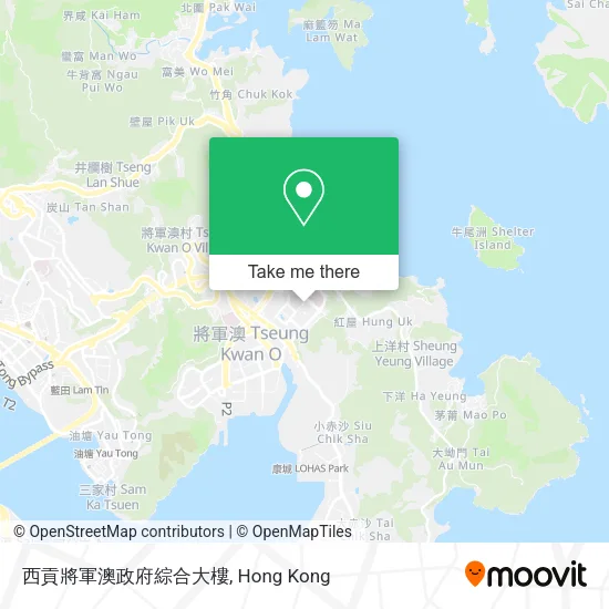 西貢將軍澳政府綜合大樓地圖