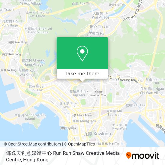 邵逸夫創意媒體中心 Run Run Shaw Creative Media Centre map