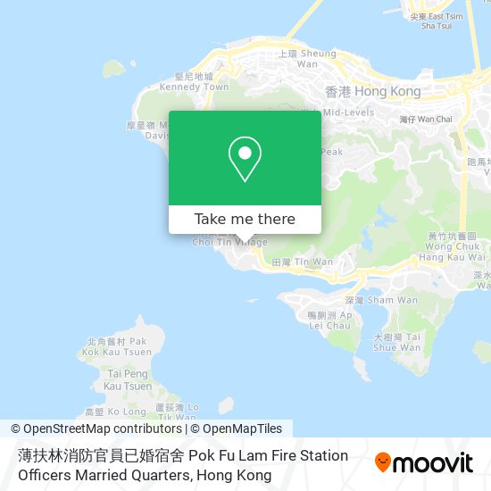 薄扶林消防官員已婚宿舍 Pok Fu Lam Fire Station Officers Married Quarters map