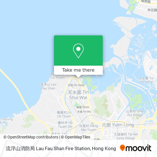 流浮山消防局 Lau Fau Shan Fire Station map