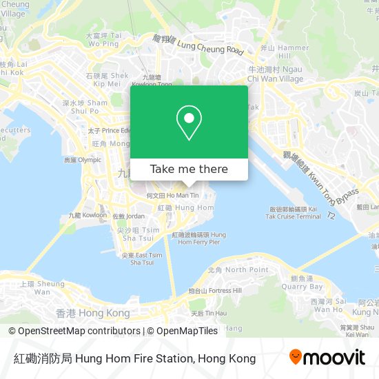 紅磡消防局 Hung Hom Fire Station map