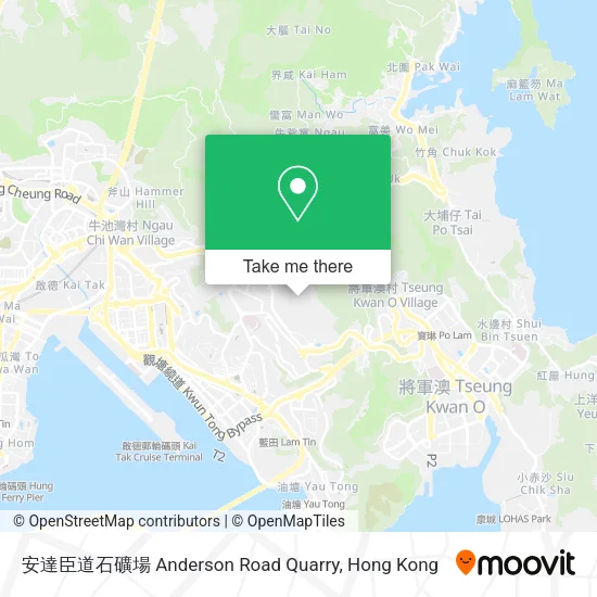 安達臣道石礦場 Anderson Road Quarry map