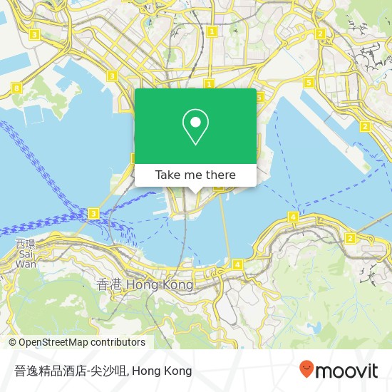 晉逸精品酒店-尖沙咀 map