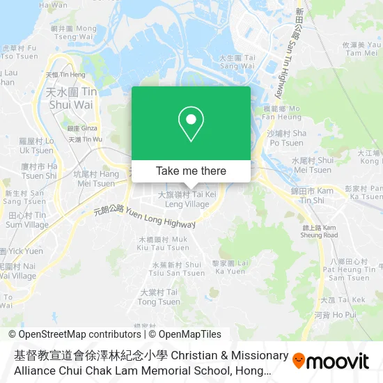 基督教宣道會徐澤林紀念小學 Christian & Missionary Alliance Chui Chak Lam Memorial School地圖