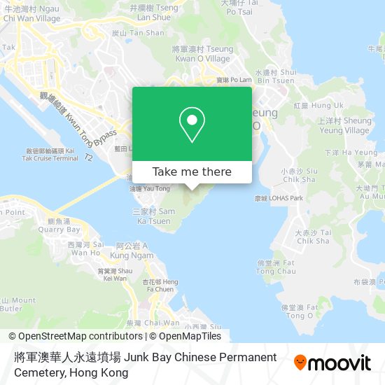 將軍澳華人永遠墳場 Junk Bay Chinese Permanent Cemetery map