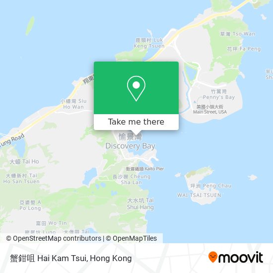 蟹鉗咀 Hai Kam Tsui map