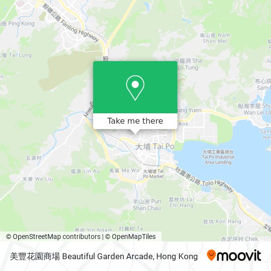 美豐花園商場 Beautiful Garden Arcade地圖