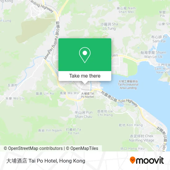 大埔酒店 Tai Po Hotel map