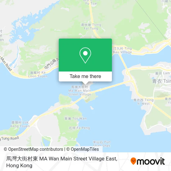 馬灣大街村東 MA Wan Main Street Village East地圖