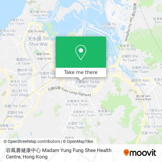 容鳳書健康中心 Madam Yung Fung Shee Health Centre地圖