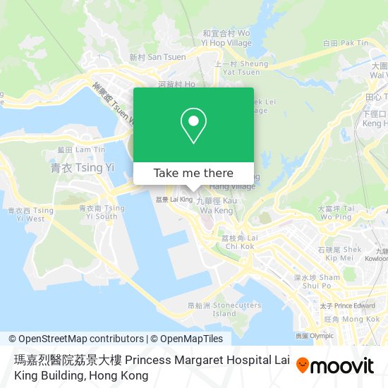 瑪嘉烈醫院荔景大樓 Princess Margaret Hospital Lai King Building map