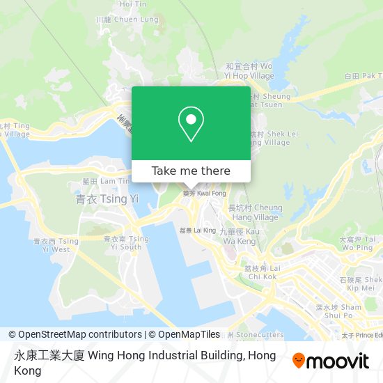 永康工業大廈 Wing Hong Industrial Building map