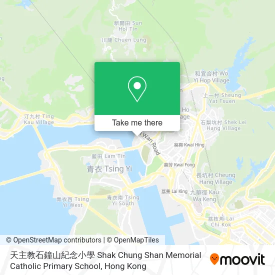天主教石鐘山紀念小學 Shak Chung Shan Memorial Catholic Primary School地圖