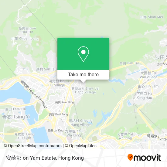 安蔭邨 on Yam Estate map