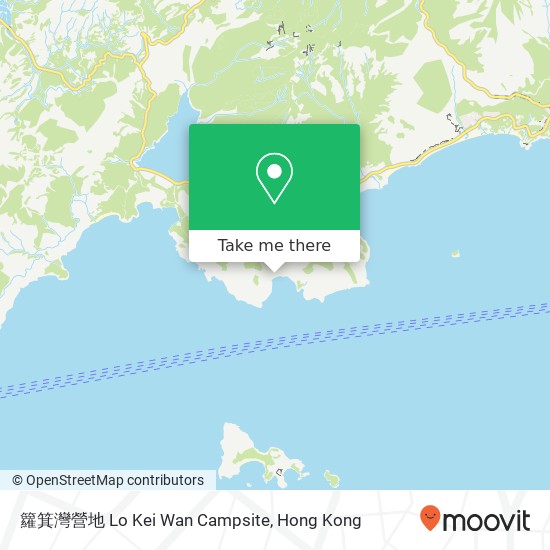 籮箕灣營地 map