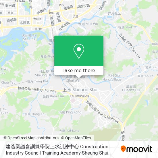 建造業議會訓練學院上水訓練中心 Construction Industry Council Training Academy Sheung Shui Training Centre map