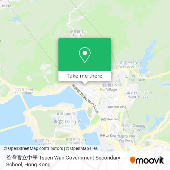 荃灣官立中學 Tsuen Wan Government Secondary School map