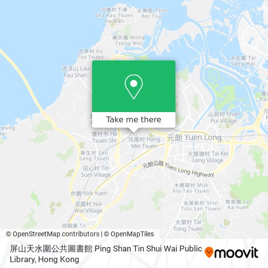 屏山天水圍公共圖書館 Ping Shan Tin Shui Wai Public Library map