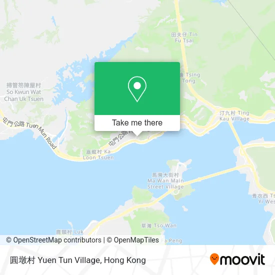 圓墩村 Yuen Tun Village地圖