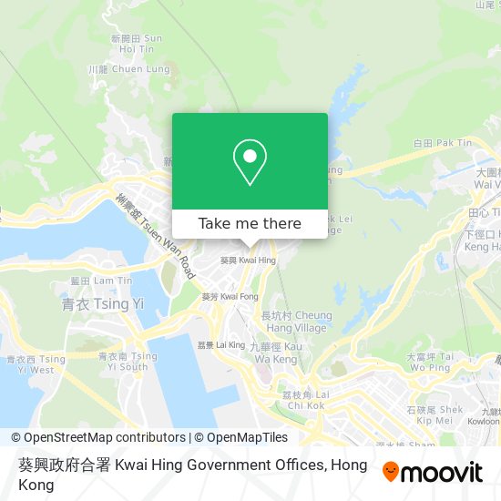 葵興政府合署 Kwai Hing Government Offices map