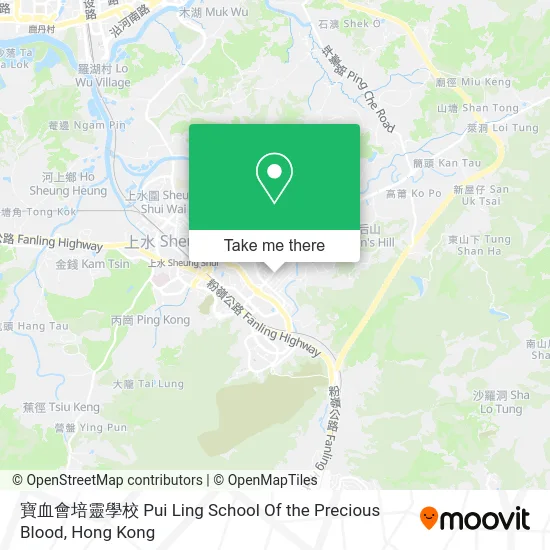 寶血會培靈學校 Pui Ling School Of the Precious Blood map