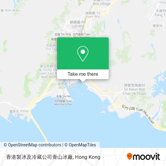 香港製冰及冷藏公司青山冰廠地圖