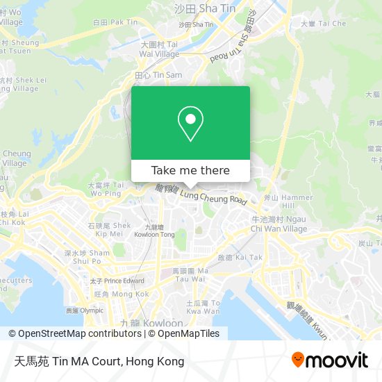 天馬苑 Tin MA Court map