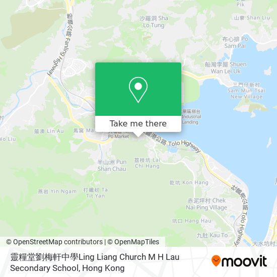 靈糧堂劉梅軒中學Ling Liang Church M H Lau Secondary School map