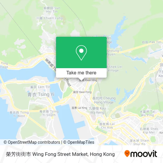 榮芳街街市 Wing Fong Street Market地圖
