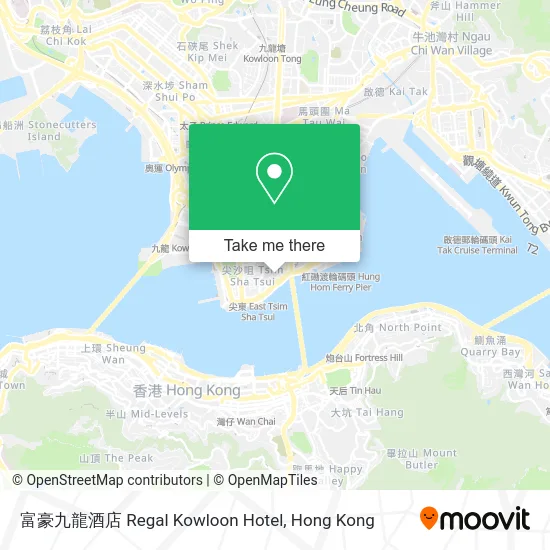 富豪九龍酒店 Regal Kowloon Hotel地圖