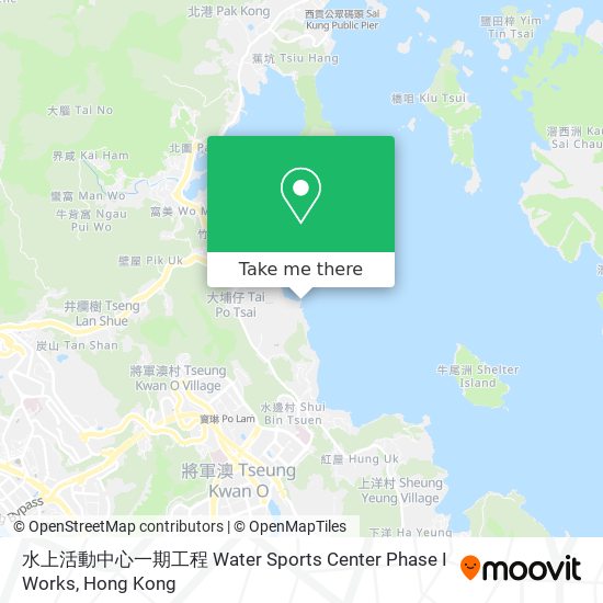 水上活動中心一期工程 Water Sports Center Phase I Works map