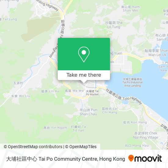 大埔社區中心 Tai Po Community Centre map