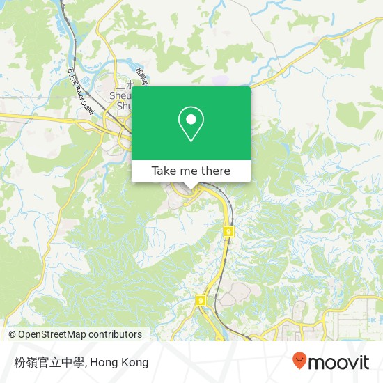 粉嶺官立中學 map