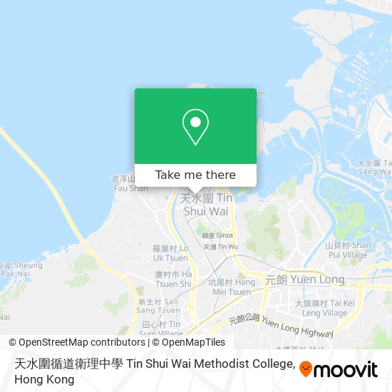 天水圍循道衛理中學 Tin Shui Wai Methodist College map