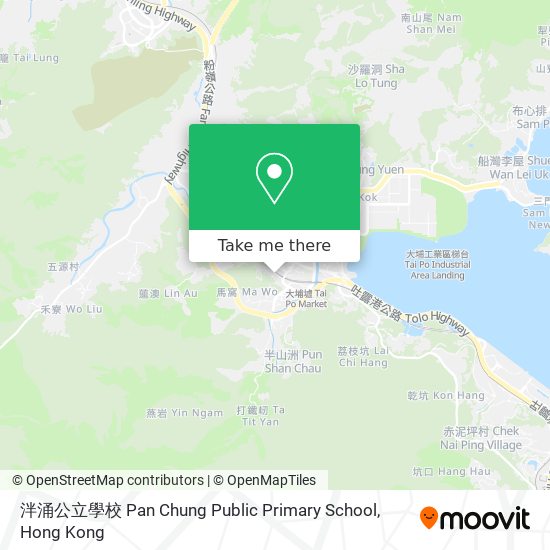泮涌公立學校 Pan Chung Public Primary School地圖